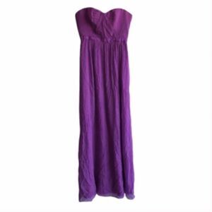 Women’s BCBGMaxAzria Purple Long Strapless Gown